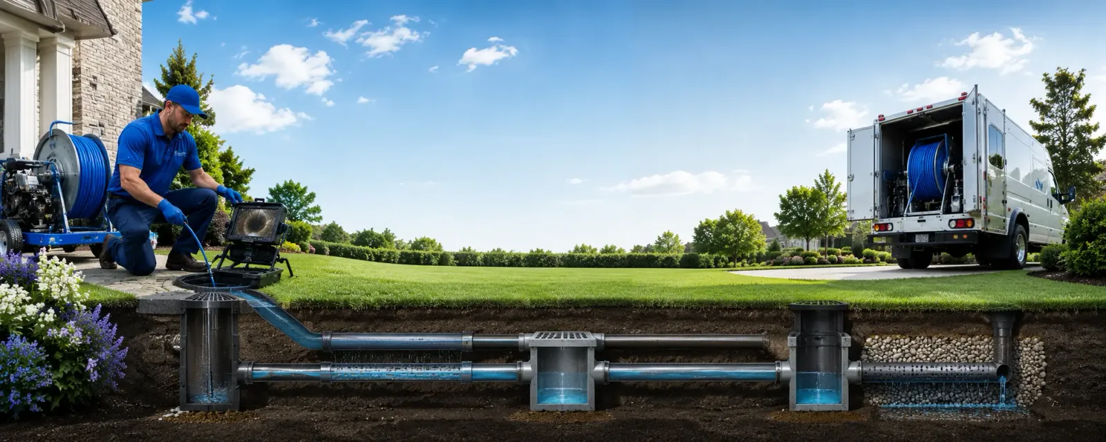 Outdoor drain cleaning information for Forksville, PA
